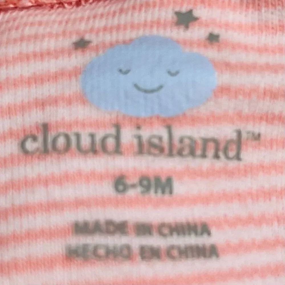 Peach Colored Outfit   ISAAC MIZRAHI Dress   Cloud Island Leggings  Sz 6-9m   EU
